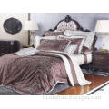 Silk Jacquard Soft Home Bright Colored Luxury Bed Sets For
